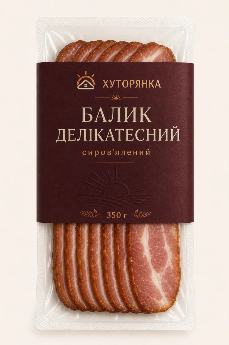 Концепт упаковки Балик Делікатесний